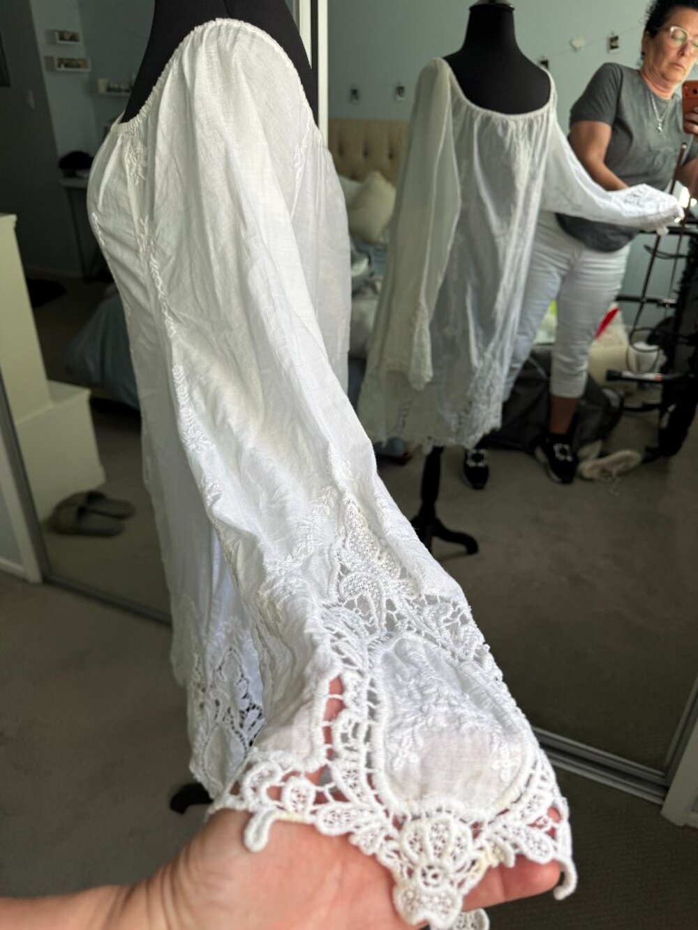 Michael Kors White Summer dress- beauiful embroidery